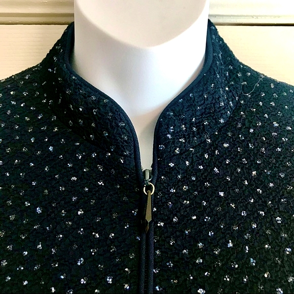 VINTAGE RHINESTONE Jessica Howard  Bolero/Jacket12 - Picture 2 of 8